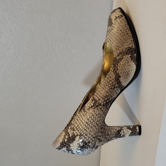 EURO SOFT 3015 Annabelle Fabric Snake Print Comfort Heel 10M - Picture 4 of 12